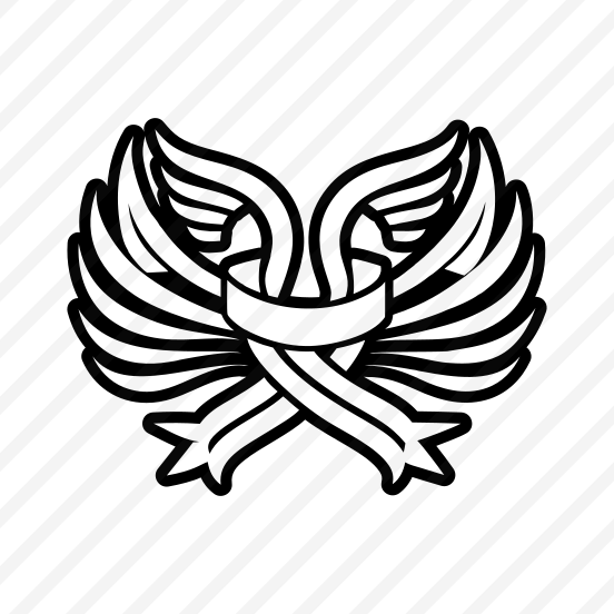Wings Crest, Feather, Plumage, Nature, Wings,icons preview