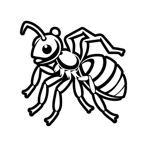 Insect Logo, Nature, Creature, Specie, Pismire,flat icon
