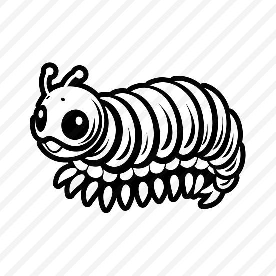 Caterpillar Logo, Larva, Insect, Specie, Caterpillar Mascot,icons preview