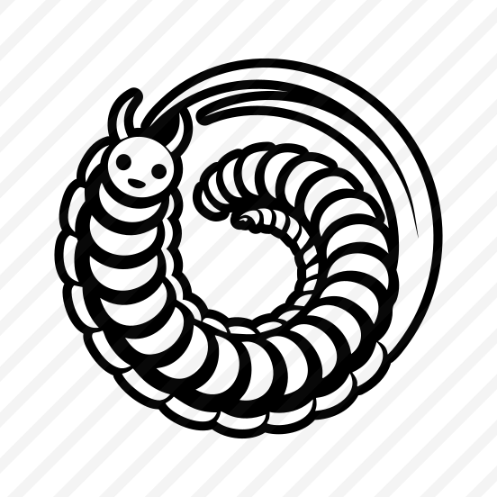 Caterpillar Logo, Larva, Insect, Specie, Caterpillar Mascot,simple Icon preview