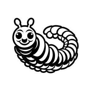 Caterpillar Logo, Larva, Insect, Specie, Caterpillar Mascot,vector icon