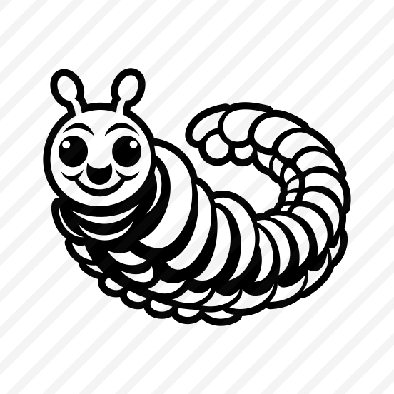 Caterpillar Logo, Larva, Insect, Specie, Caterpillar Mascot,vector preview