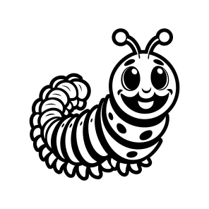 Caterpillar Mascot, Larva, Insect, Specie, Creature,icons icon