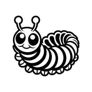 Caterpillar Symbol, Larva, Insect, Specie, Caterpillar Mascot,icons icon