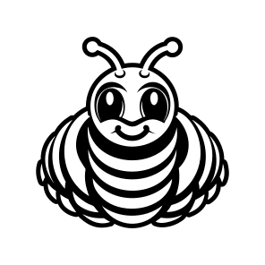 Caterpillar Symbol, Larva, Insect, Specie, Caterpillar Mascot,simple Icon icon