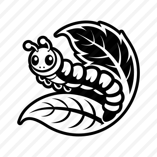 Caterpillar Symbol, Larva, Insect, Specie, Caterpillar Mascot,vector preview