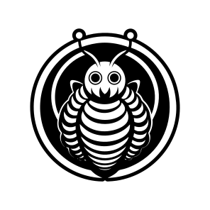 Grub Logo, Larva, Insect, Specie, Caterpillar Mascot,vector icon