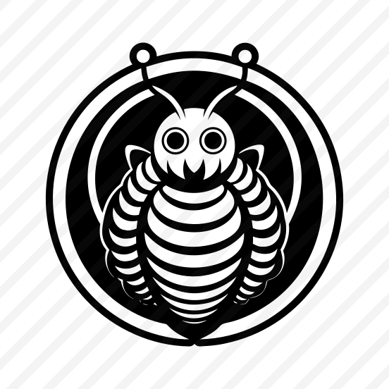 Grub Logo, Larva, Insect, Specie, Caterpillar Mascot,vector preview