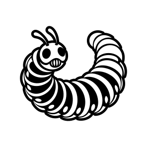 Larva, Caterpillar Insect, Specie, Caterpillar Mascot, Creature,flat icon