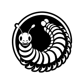 Larva, Insect Logo, Specie, Caterpillar Mascot, Creature icon