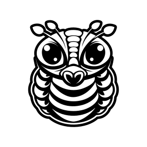 Larva, Insect Mascot, Specie, Caterpillar Mascot, Creature,flat icon