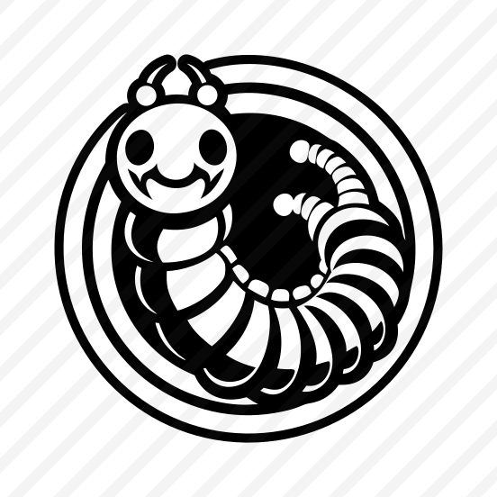 Larva, Insect Mascot, Specie, Caterpillar Mascot, Creature,icons preview