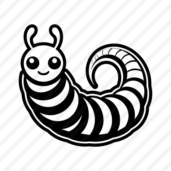 Larva, Insect Symbol, Specie, Caterpillar Mascot, Creature preview