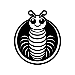 Larva, Insect Symbol, Specie, Caterpillar Mascot, Creature,flat icon