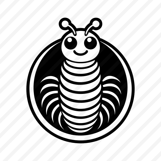 Larva, Insect Symbol, Specie, Caterpillar Mascot, Creature,flat preview