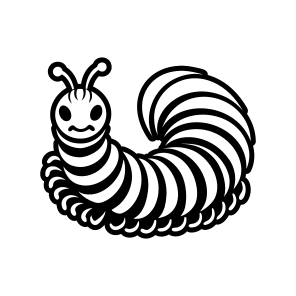 Larva, Insect Symbol, Specie, Caterpillar Mascot, Creature,icons icon