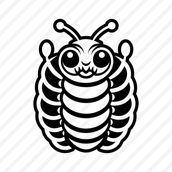 Larva, Insect Symbol, Specie, Caterpillar Mascot, Creature,vector preview