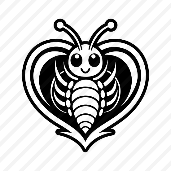 Larva Logo, Insect, Specie, Caterpillar Mascot, Creature preview