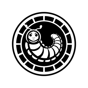 Larva Logo, Insect, Specie, Caterpillar Mascot, Creature,icons icon