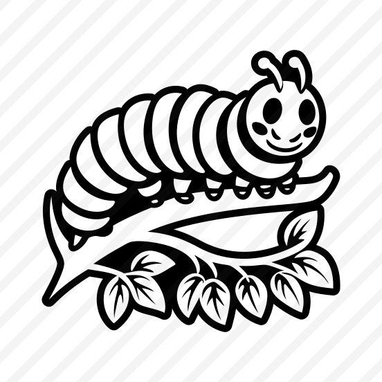 Larva Mascot, Insect, Specie, Caterpillar Mascot, Creature preview