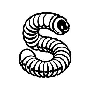 Larva Mascot, Insect, Specie, Caterpillar Mascot, Creature,flat icon