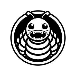 Larva Mascot, Insect, Specie, Caterpillar Mascot, Creature,vector icon