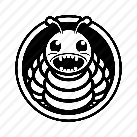 Larva Mascot, Insect, Specie, Caterpillar Mascot, Creature,vector preview