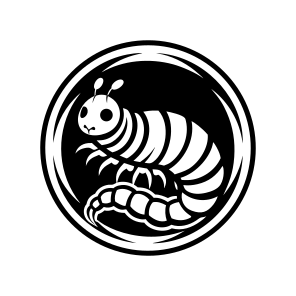 Larva Symbol, Insect, Specie, Caterpillar Mascot, Creature icon