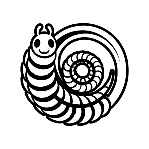 Larva Symbol, Insect, Specie, Caterpillar Mascot, Creature,icons icon