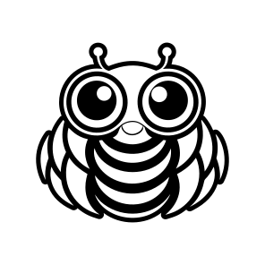 Larva Symbol, Insect, Specie, Caterpillar Mascot, Creature,simple Icon icon