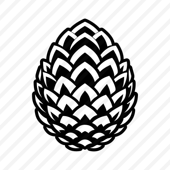 Pine Conelet, Pinecone, Strobilus, Nature, Pine Fruit,vector preview