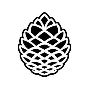 Pinecone Logo, Strobilus, Plant, Nature, Pine Fruit,simple Icon icon