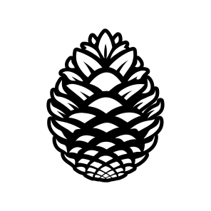 Pinecone, Strobilus Logo, Plant, Nature, Pine Fruit icon