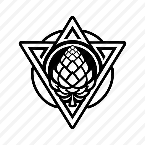 Pinecone, Strobilus Logo, Plant, Nature, Pine Fruit,simple Icon preview