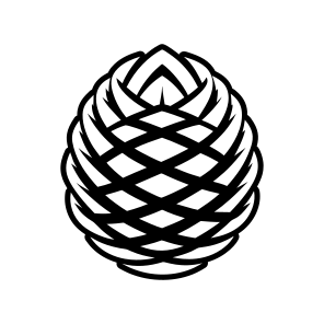 Pinecone, Strobilus, Plant, Nature, Pine Fruit,vector icon