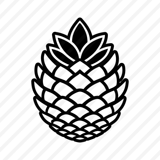 Pinecone, Strobilus Symbol, Plant, Nature, Pine Fruit,icons preview