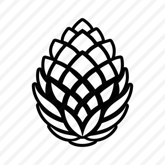Pinecone, Strobilus Symbol, Plant, Nature, Pine Fruit,vector preview