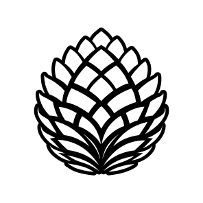 Pinecone Symbol, Strobilus, Plant, Nature, Pine Fruit,flat icon