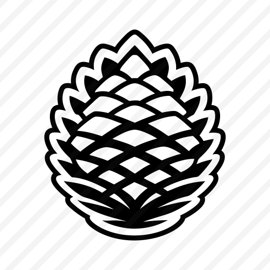Pinecone Symbol, Strobilus, Plant, Nature, Pine Fruit,simple Icon preview