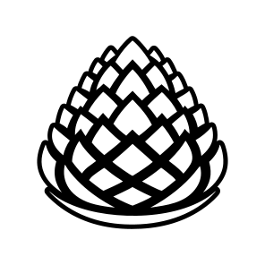 Seedcone Logo, Pinecone, Strobilus, Plant, Nature, Pine Fruit,vector icon