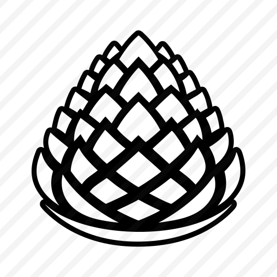 Seedcone Logo, Pinecone, Strobilus, Plant, Nature, Pine Fruit,vector preview