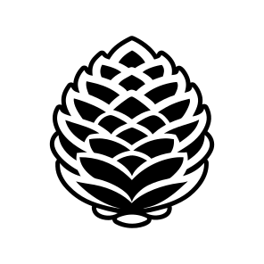Seedcone Symbol, Pinecone, Strobilus, Plant, Nature, Pine Fruit,flat icon