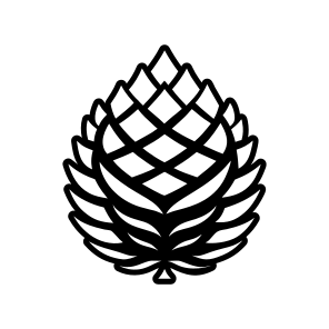 Seedcone Symbol, Pinecone, Strobilus, Plant, Nature, Pine Fruit,vector icon