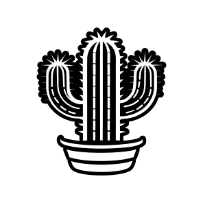 Cactus, Cactoid, Plant, Leaf, Nature,,vector icon