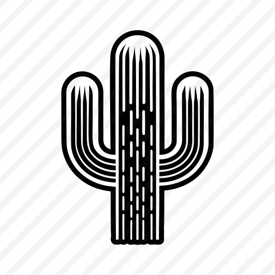 Cactus Symbol, Cactoid, Plant, Leaf, Nature, preview