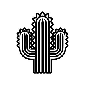 Cactus Symbol, Cactoid, Plant, Leaf, Nature,,flat icon