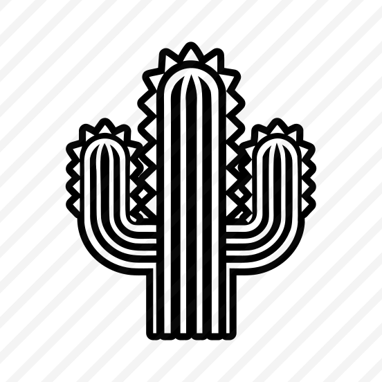 Cactus Symbol, Cactoid, Plant, Leaf, Nature,,flat preview