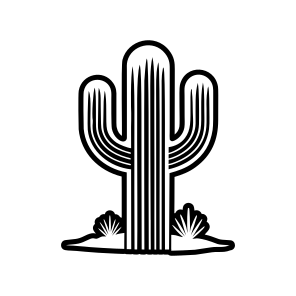 Cactus Symbol, Cactoid, Plant, Leaf, Nature,,vector icon