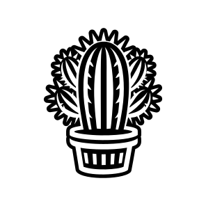 Cereus Symbol, Cactoid, Plant, Leaf, Nature, icon