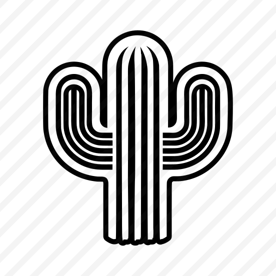 Cereus Symbol, Cactoid, Plant, Leaf, Nature,,icons preview